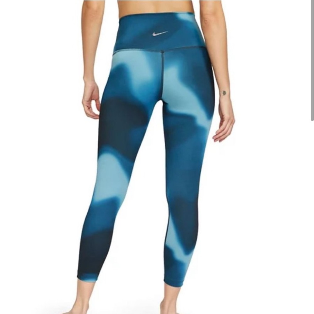 Nike Yoga Dri-FIT Marina Blue High-Waist Leggings